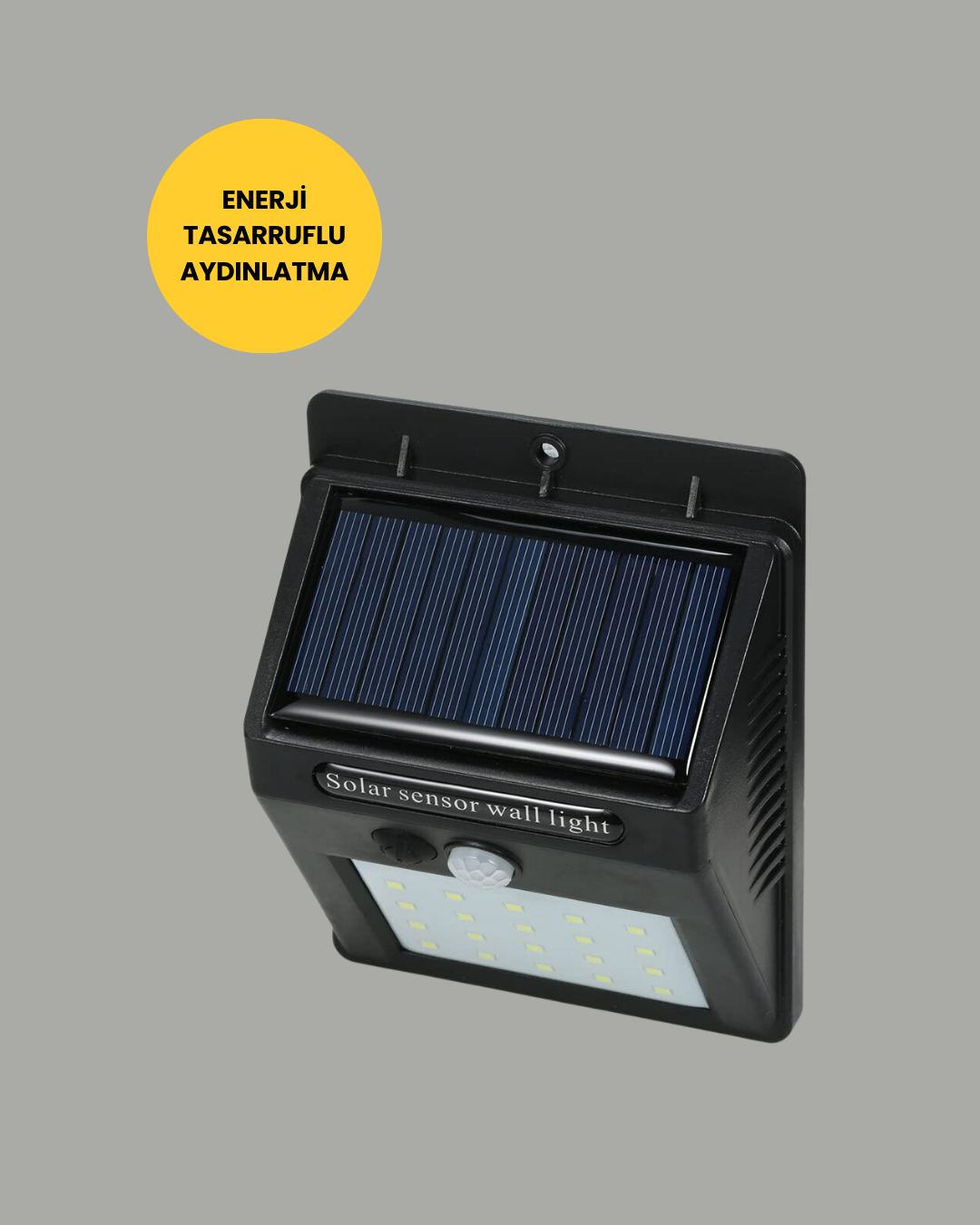 Bahçe ve Dış Mekanlar İçin Güneş Enerjili 20 LED Hareket Sensörlü Lamba