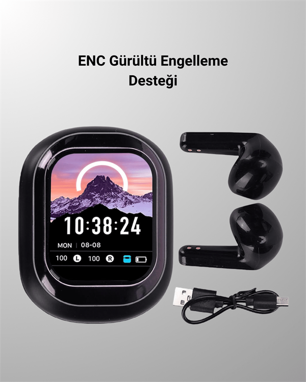 ENC Destekli Bluetooth 5.4 Kulaklık – EQ Ayarlı, Akıllı Kutulu