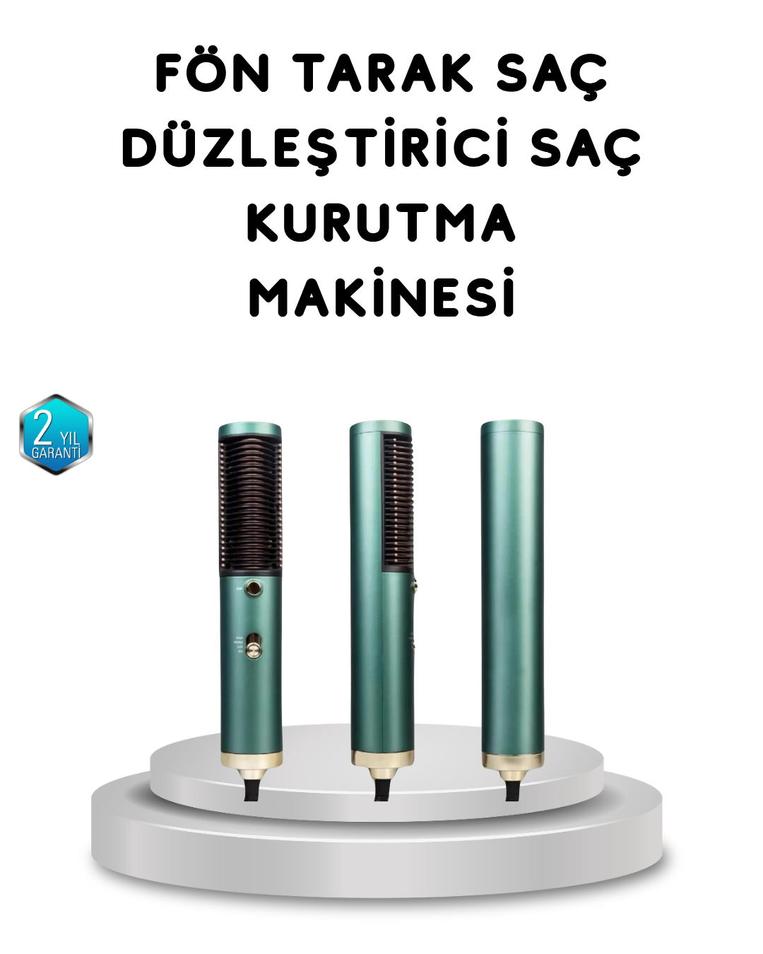 İyon Teknolojili Profesyonel Saç Kurutma ve Şekillendirme Makinesi 360° Dönebilen