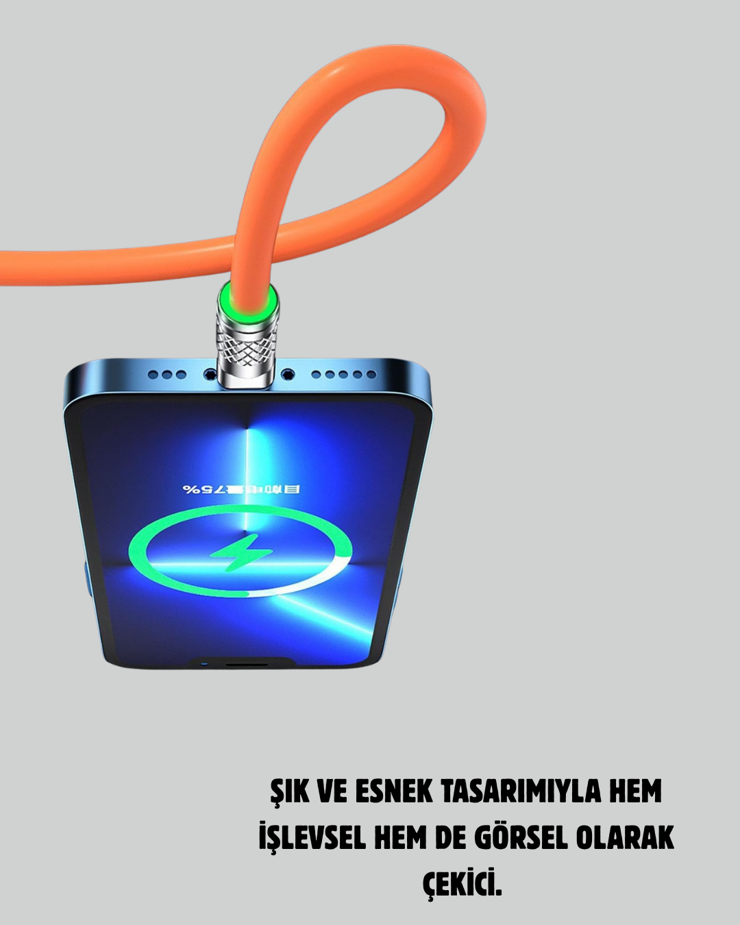 Çoklu Cihaz Dostu 120 W Hızlı Şarj Kablosu – Tek Kablo ile Her Cihaz Elinizin Altında