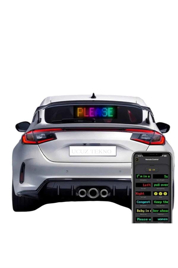 LED MATRİX 16X96 pixel neon ışıklı tüm araçlara uyumlu