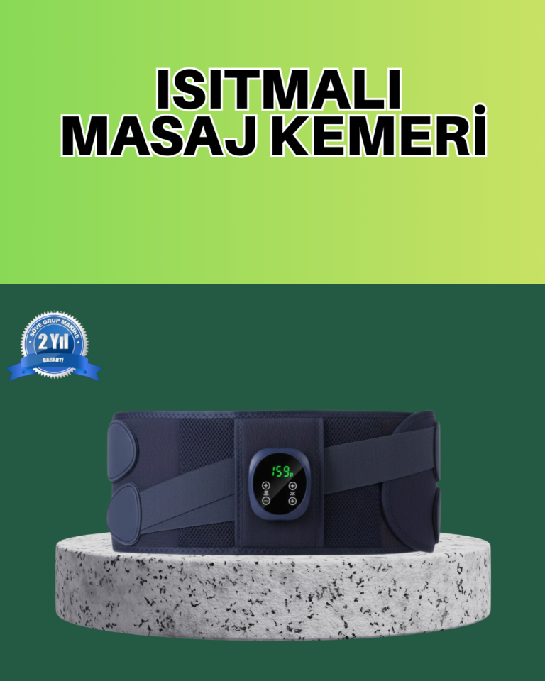 Titreşimli Masajlı Bel Kemeri Sessiz Çalışma 100 cm Bel Uyumlu