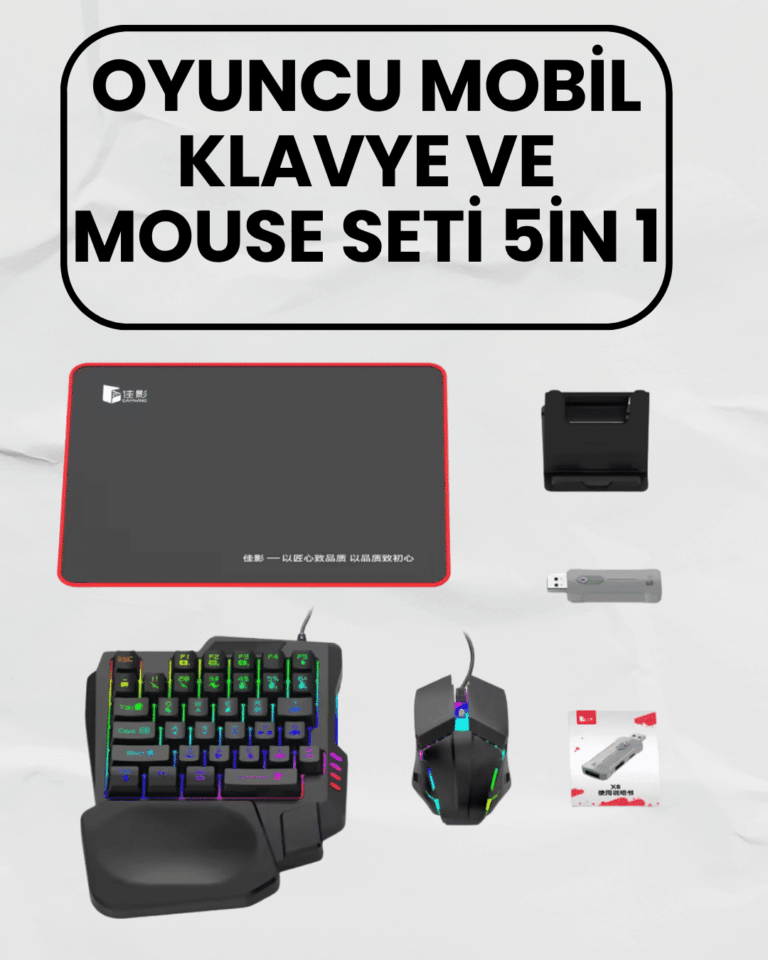 Bluetooth 5.3 Mobil Oyun Aksesuar Seti – PUBG Uyumlu