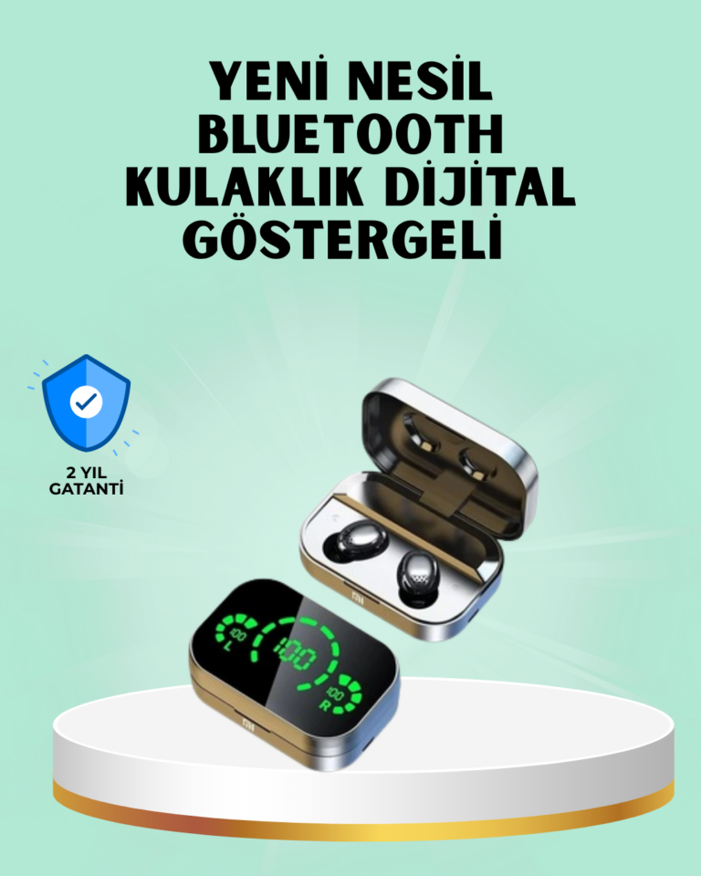Metal Kasa Bluetooth Kulak İçi Kulaklık – Net Çağrı, Güçlü Bağlantı