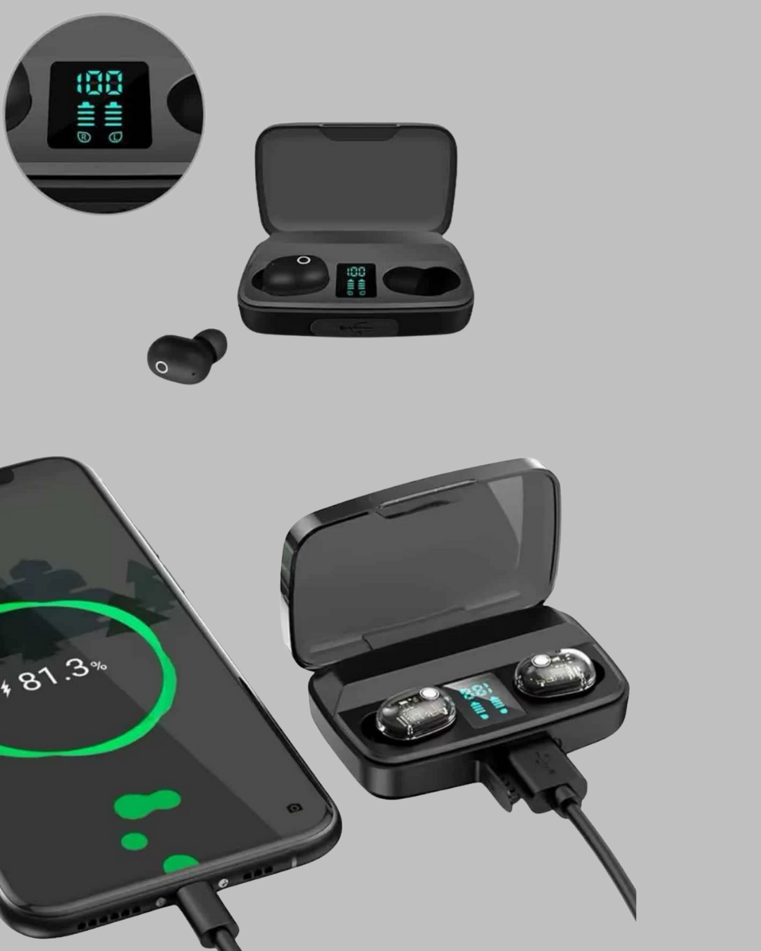 Yüksek Ses Kaliteli A10s TWS Bluetooth 5.0 Kablosuz Kulaklık