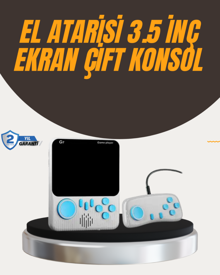 İki Kişilik Oyun Deneyimi Sunan Taşınabilir Retro Konsol