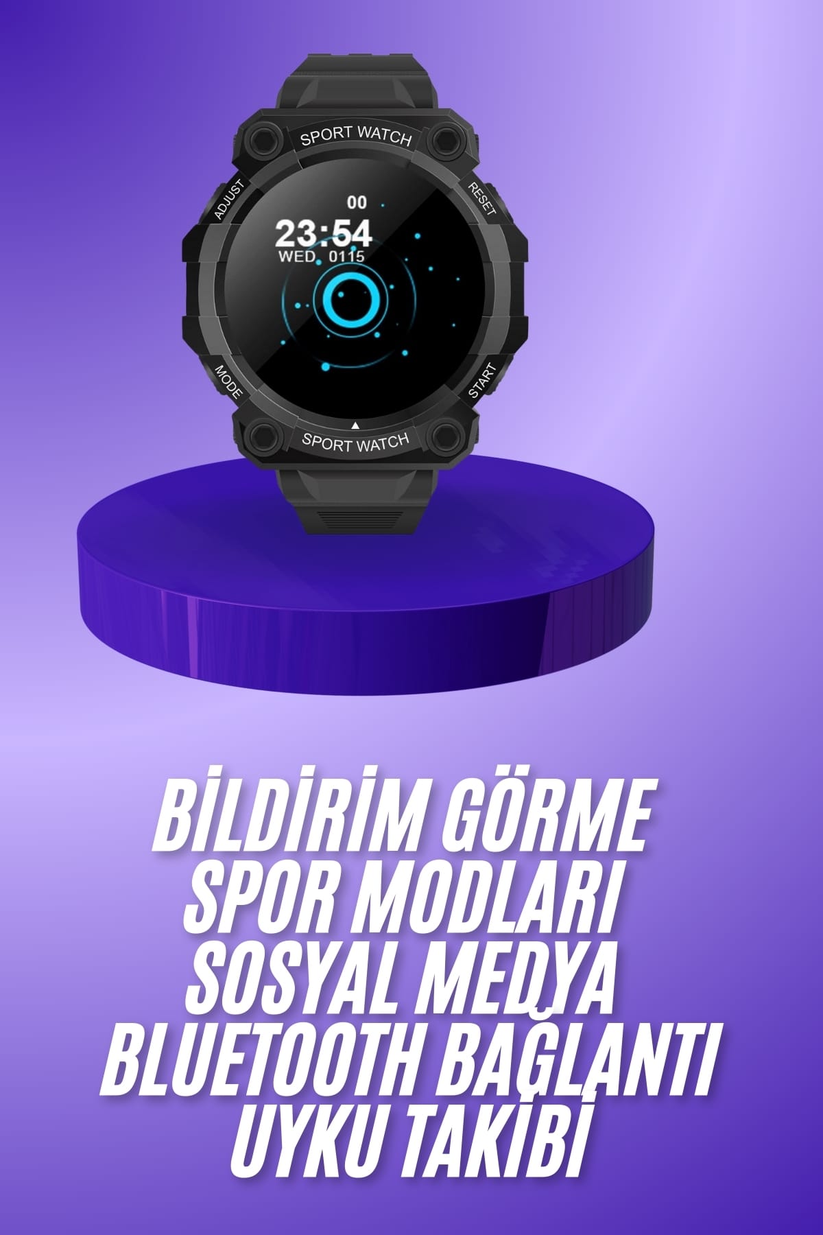 Yeni Nesil Akıllı Saat Bluetooth Bağlantılı Android ve İOS Uyumlu