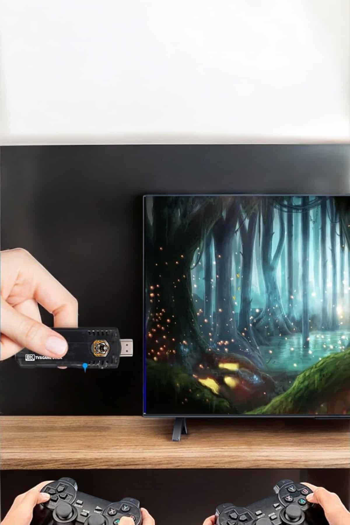 20.000 Oyunlu Premium Model Oyun Konsolu 8k Android Tv HD Game Stick