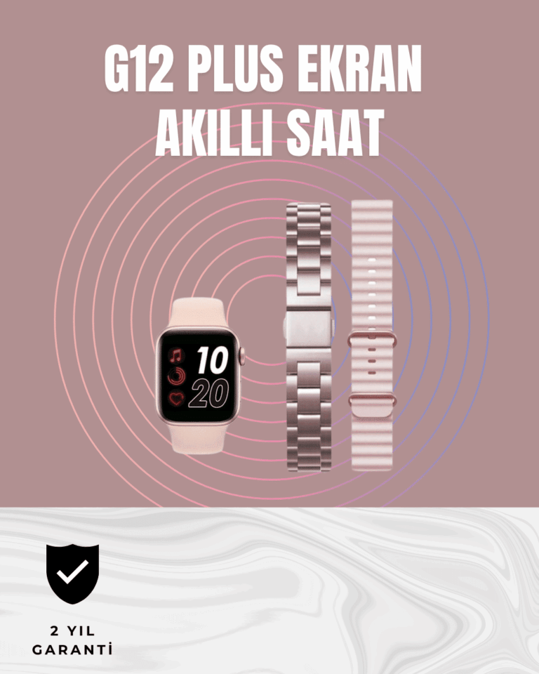 Titreşimli Bildirimli Akıllı Saat – Nabız, GPS, Spor Modları, Telefon Eşleştirme Özellikli
