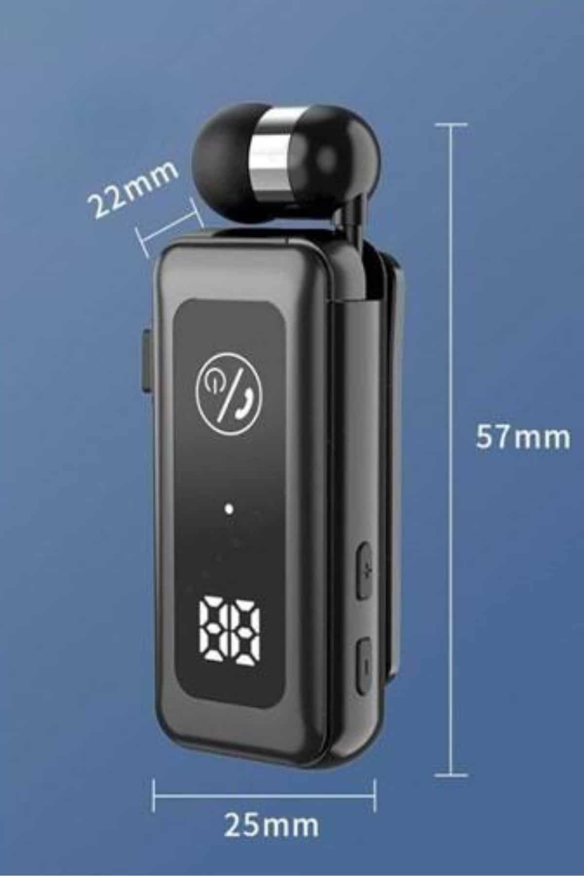 Makaralı Kulaklık SD Kart Girişli Dijital Göstergeli Kablolu Bluetooth Kulaklık