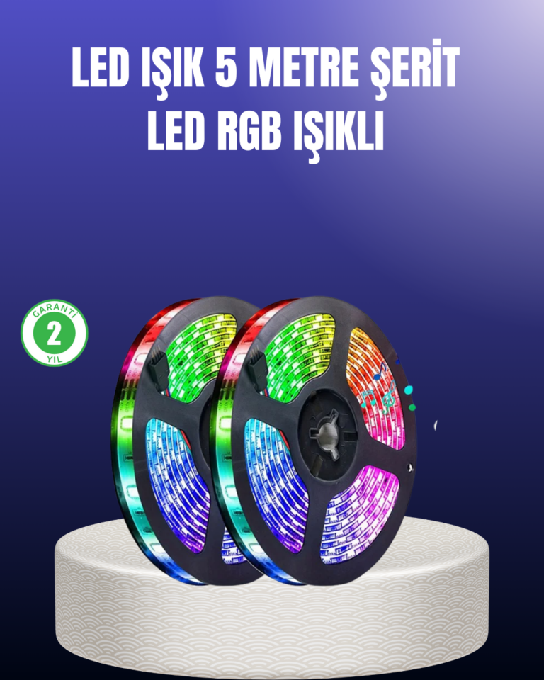 Enerji Tasarruflu RGB Şerit LED 5 Metre