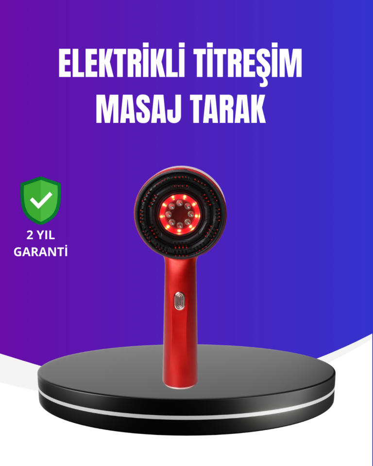 Kırmızı Işık Terapi Özellikli Saç Derisi Masaj Tarak Anti Dökülme