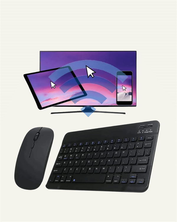 Tüm Cihazlarla Uyumlu RGB Işıklı Kablosuz Klavye ve Mouse Seti