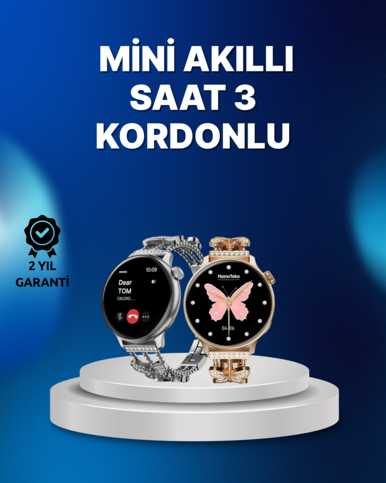 Akıllı Saat – Uzun Pil Ömrü, IP67 Suya Dayanıklılık, Şık ve Hafif