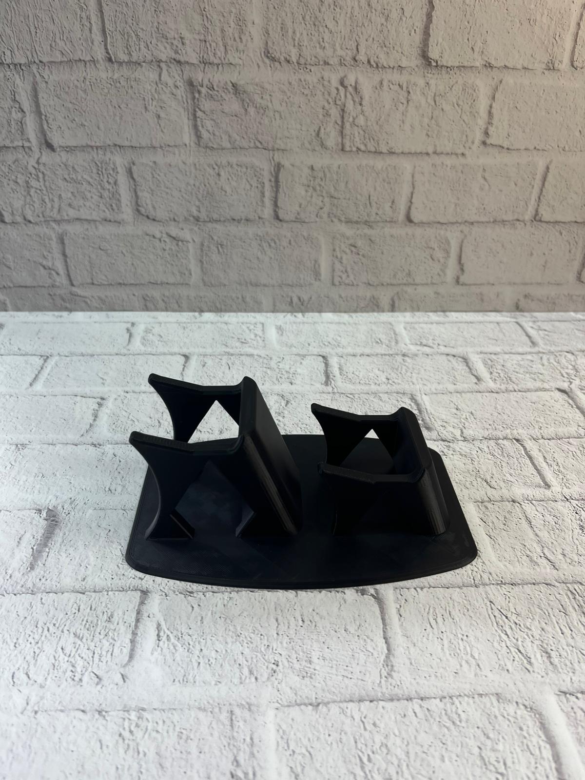 Dekoratif Siyah İkili Gamepad Standı 7x18 cm