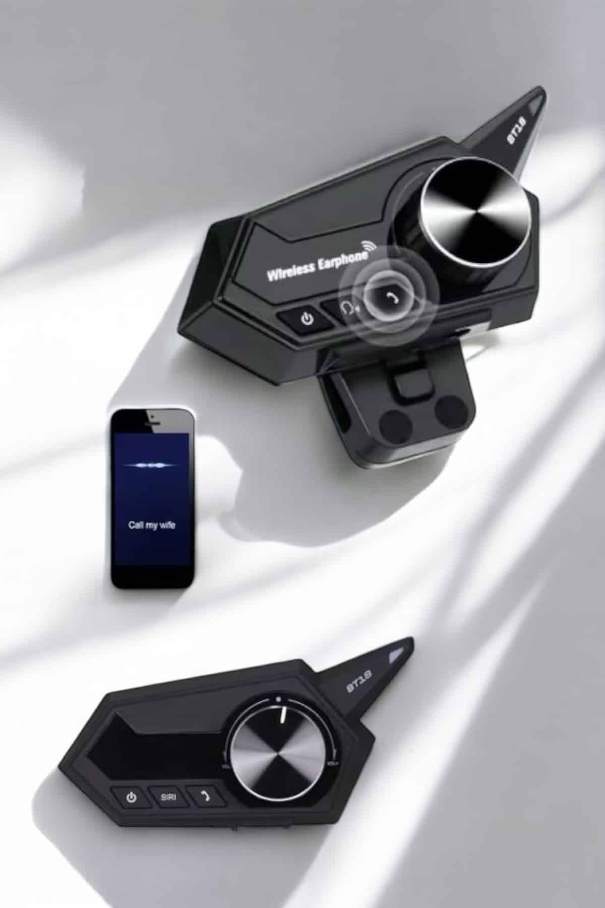 BT18 İntercom Kask Kulaklığı Motorcu Kulaklığı ANC Özelliği