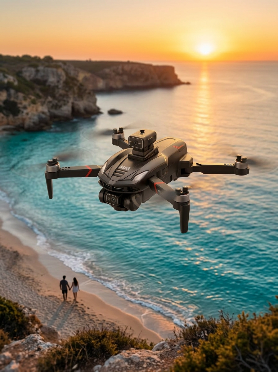 Katlanabilir Çift Kameralı Drone ile Havadan Fotoğraf ve Video Çekimi