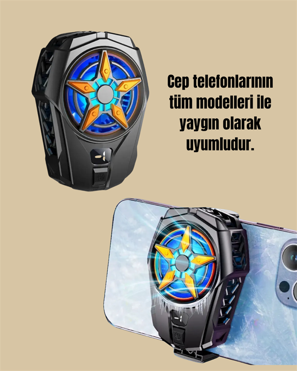 Ergonomik Telefon Soğutucu – 2 Hız Ayarı, Hafif ve Taşınabilir Yeni Nesil