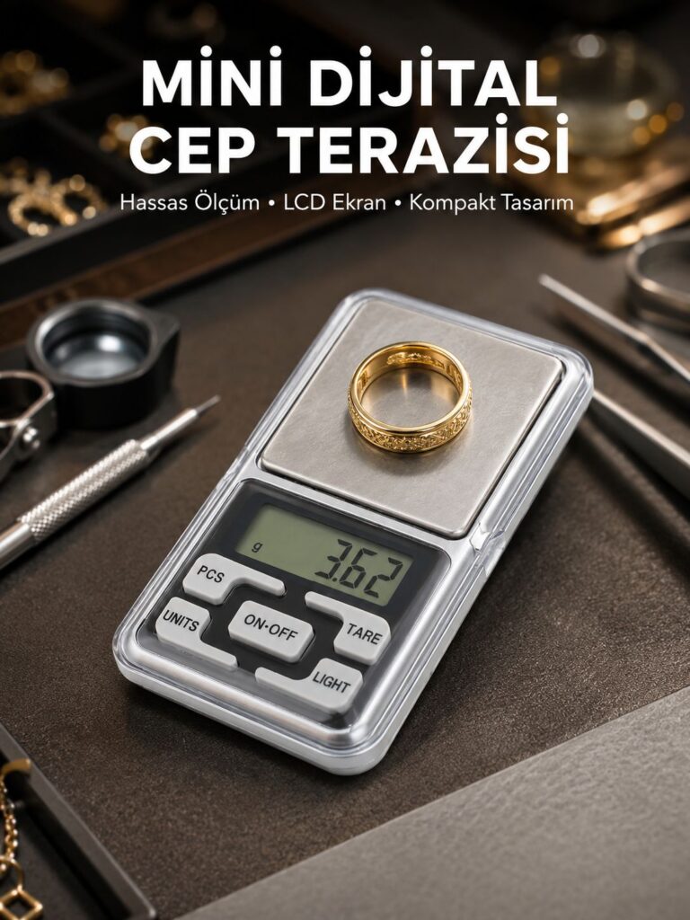 Taşınabilir Dijital Cep Terazisi 5 Ölçüm Birimli