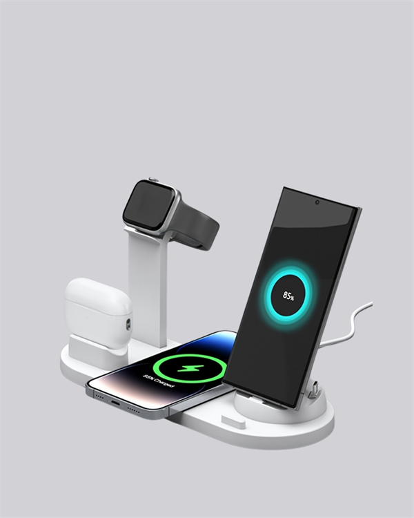 iPhone, Apple Watch ve AirPods ile Uyumlu 4'ü 1 Arada Şarj Ünitesi – Tüm Apple Cihazları Tek Noktada