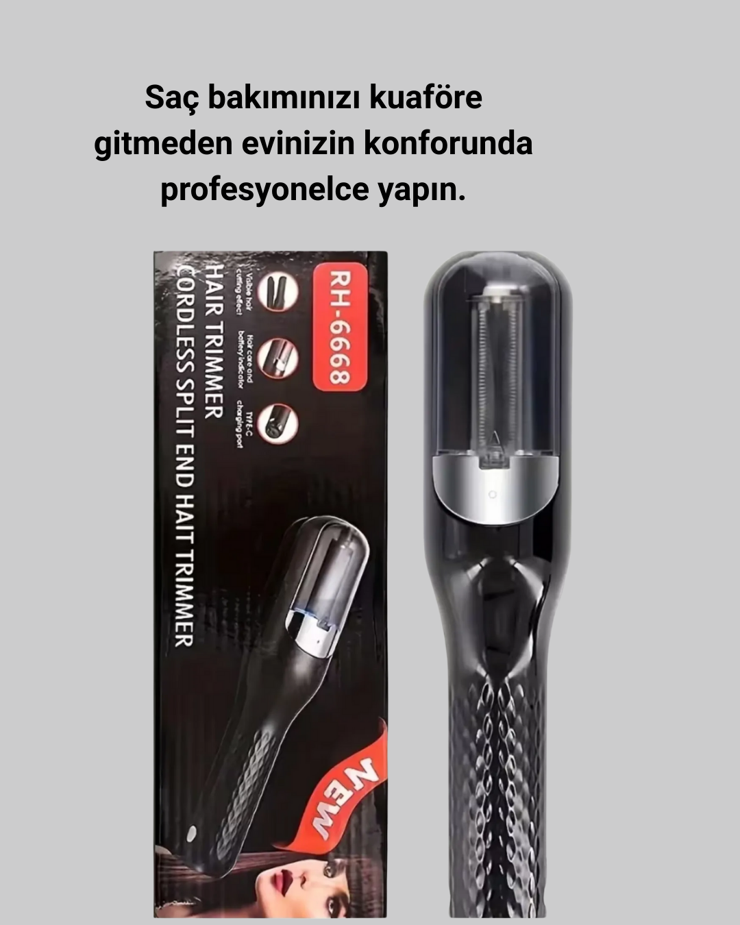 RH-6668 Kablosuz Saç Düzeltici Şarjlı Elektrikli Bakım Makinesi Yeni Nesil