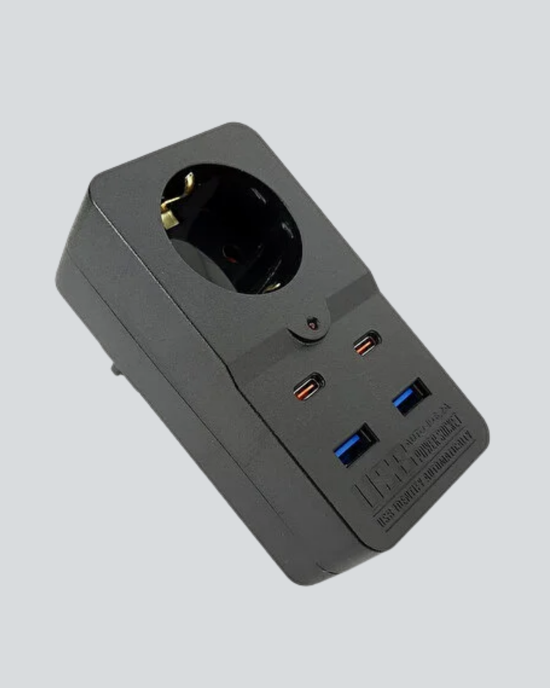 Isıya Dayanıklı PC Gövdeli Akım Korumalı Priz 4 USB Yeni Nesil