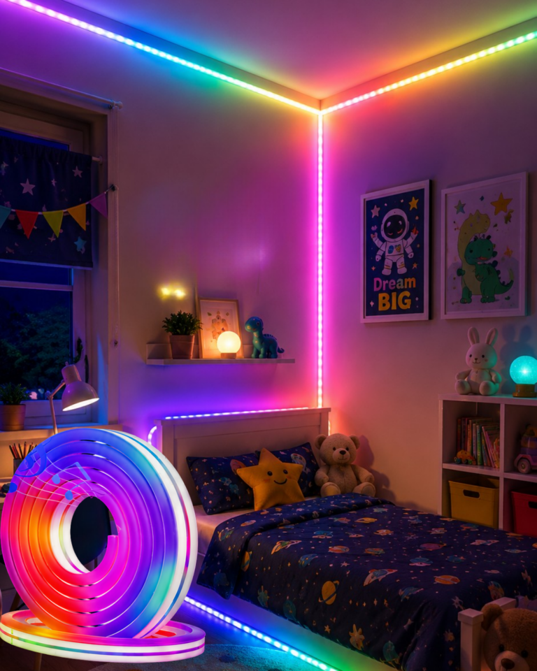 16 Milyon Renk RGB Neon Şerit Led İç ve Dış Mekan Dekor Işığı