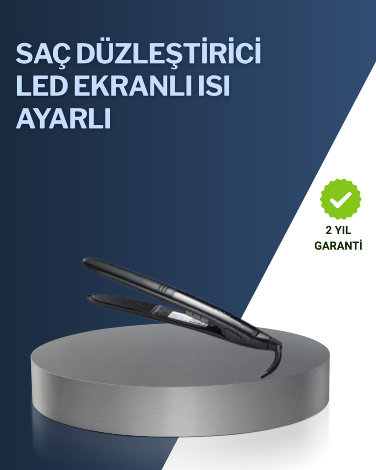 2025 Yeni Seri Dijital Ekranlı Isı Ayarlı Saç Düzleştirici Titanyum Kaplama A Kalite