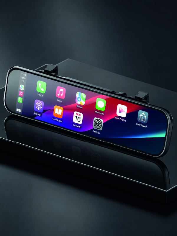 Araç İçi Ayna Carplay Dokunmatik Multimedya ve Kamera Kayıt Ekranı