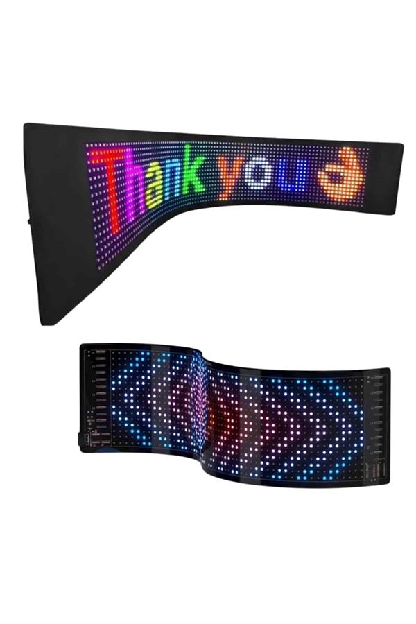 Kumandalı App Kontrollü LED Ekran 16X192 pixel Led Matrix Araç Camı Yazısı