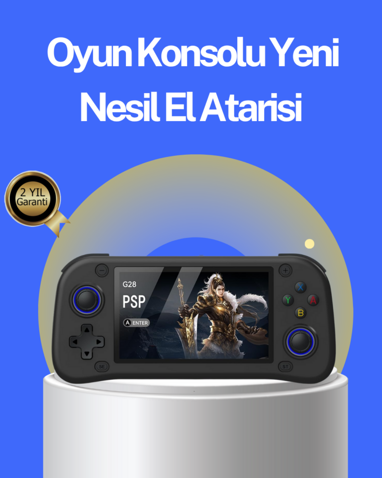 4.3” HD Ekranlı El Konsolu 64GB Hafıza Kartı ve 10000 Yüklü Oyun