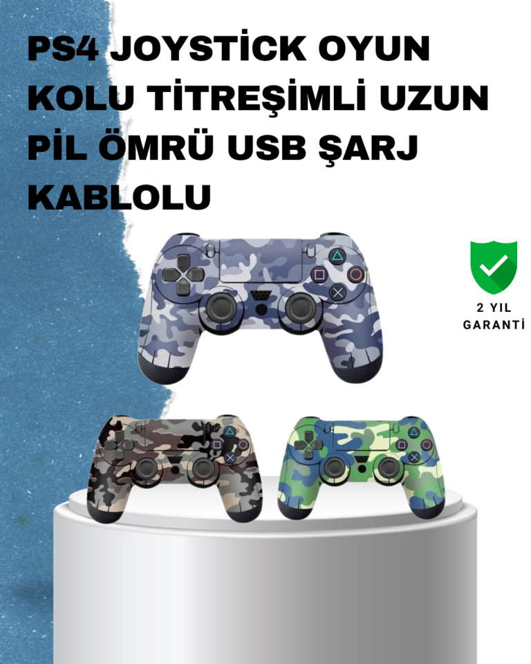 Ergonomik Tasarımlı Oyun Kolu – Hassas Tetikler ve Analog Stickler
