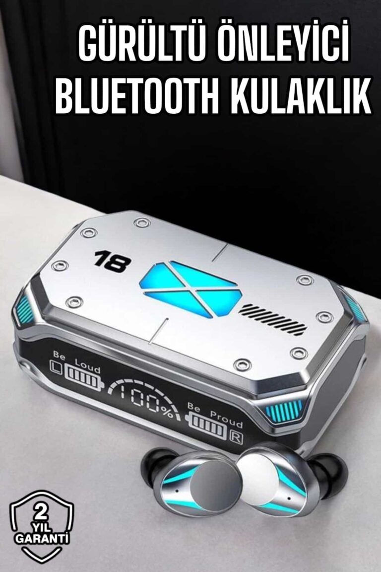 Kablosuz Powerbankli Oyuncu Kulaklığı Gürültü Önleyici