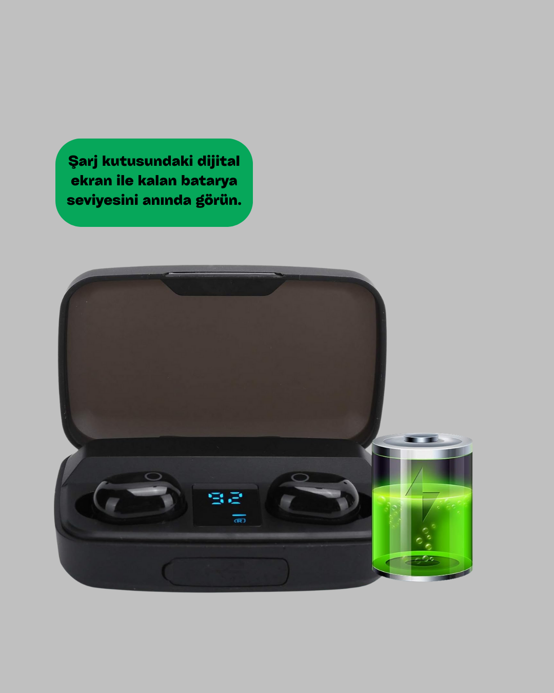 Yüksek Ses Kaliteli A10s TWS Bluetooth 5.0 Kablosuz Kulaklık