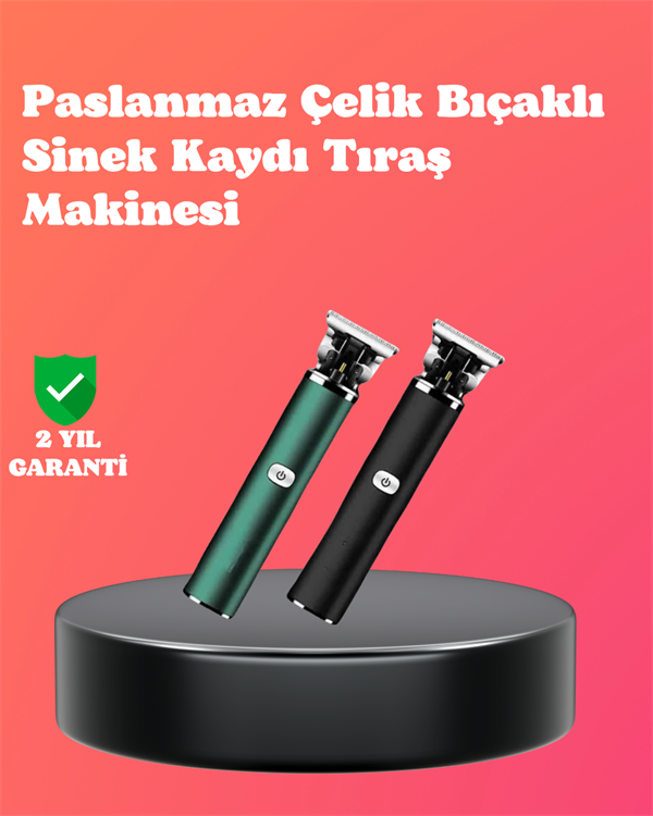 Paslanmaz Çelik Bıçaklı Sinek Kaydı Tıraş Makinesi Uzun Ömürlü