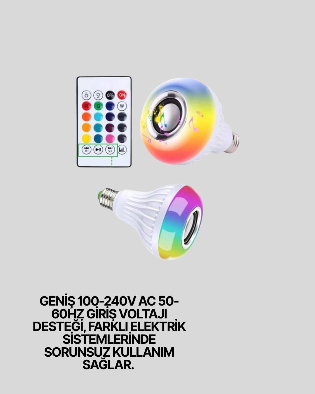 Hoparlörlü LED Ampul – Ev ve Ofis İçin Akıllı Aydınlatma Çözümü