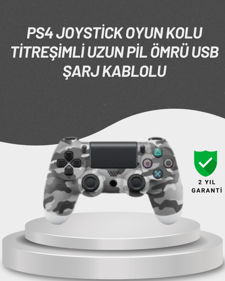 LED Işıklı Oyun Kolu – Durum Göstergeli Şık Tasarım