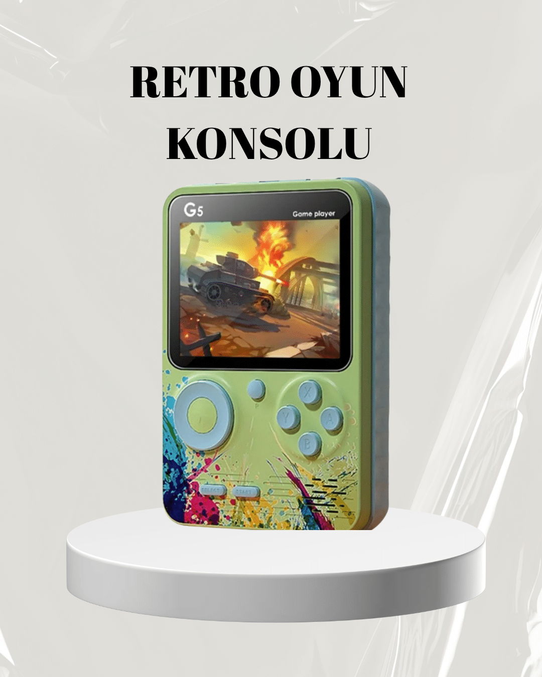 3 İnç Renkli Ekranlı Taşınabilir El Konsolu – G5 Modeli