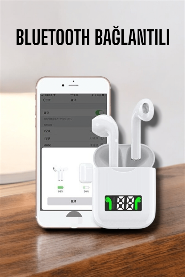 Suya Dayanıklı, Android ve iOS Uyumlu Bluetooth 5.0 Kulaklık