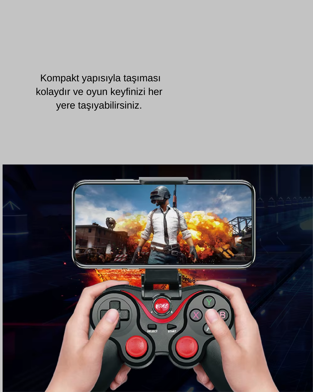 Hafif ve Taşınabilir Kablosuz Bluetooth Oyun Konsolu
