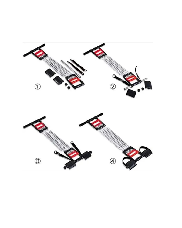 Ayarlanabilir Elastik Yaylı Ergonomik Tasarımlı Kas Güçlendirme Seti