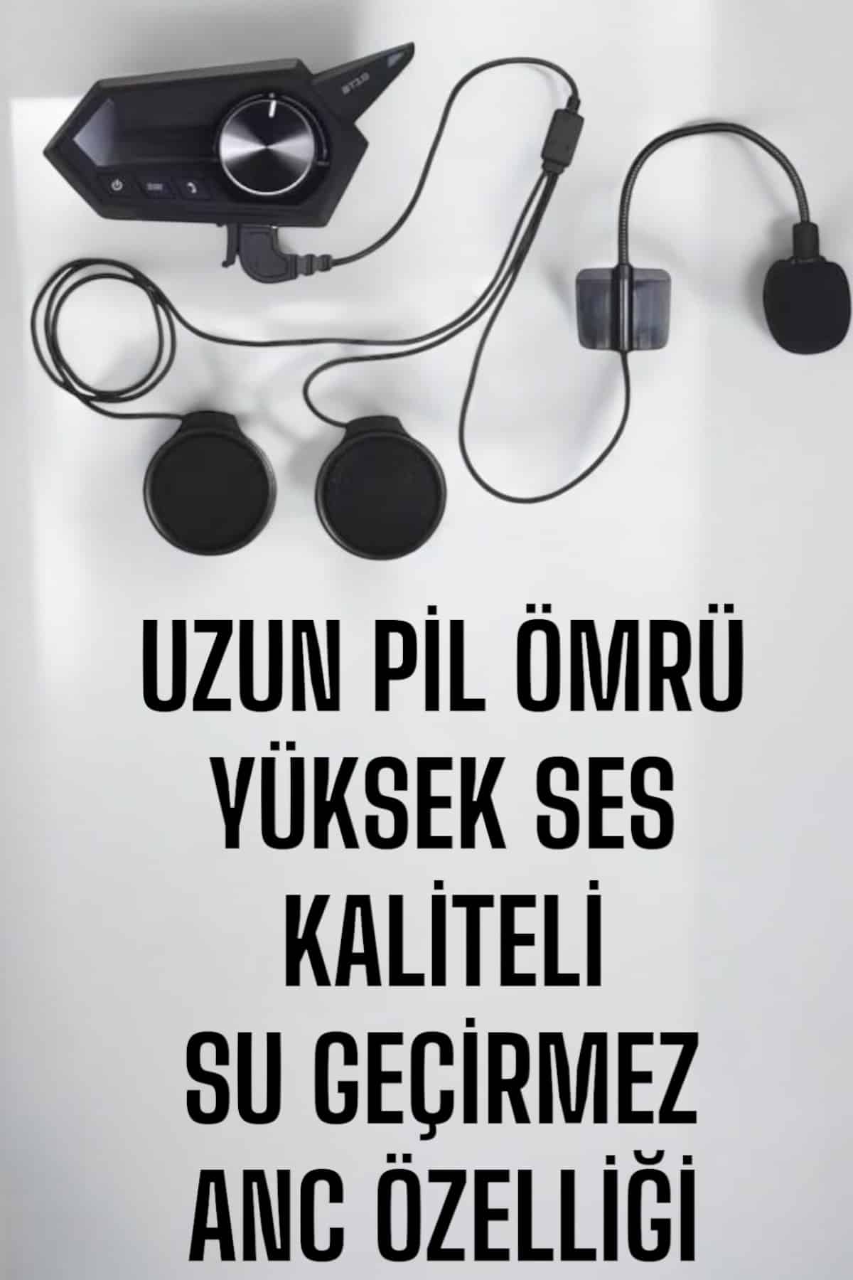 BT18 İntercom Kask Kulaklığı Motorcu Kulaklığı ANC Özelliği