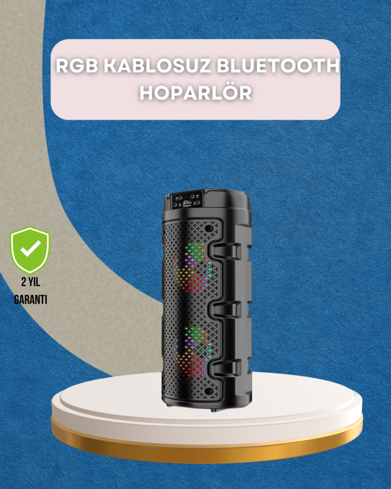 USB, SD Kart ve AUX Girişli Taşınabilir Hoparlör