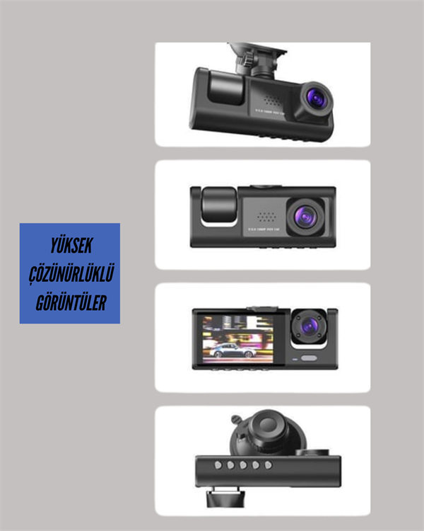 TA-01 LCD Ekranlı Gece Görüşlü Araç Kamerası
