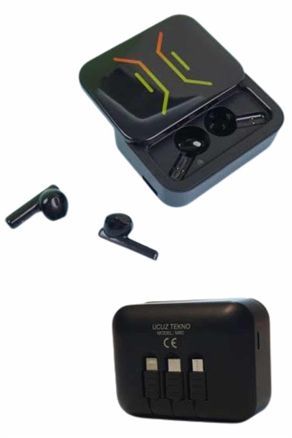 Powerbank Bluetooth Kulaklık Oyuncu Kulaklığı Yüksek Ses Kaliteli