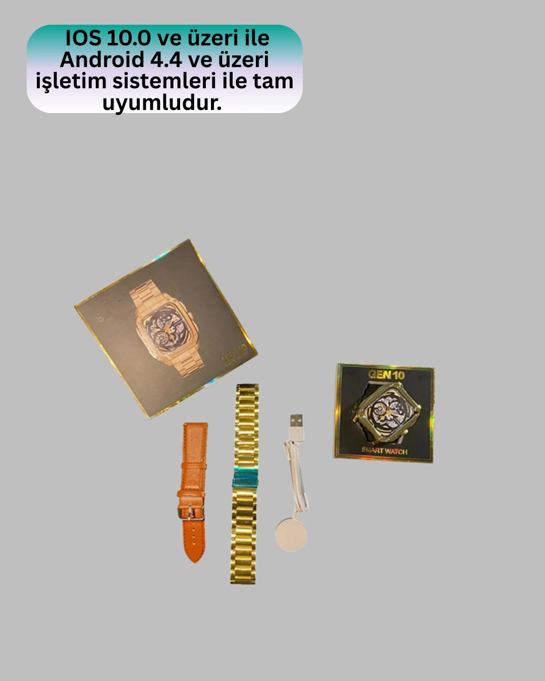 IOS Android Uyumlu Akıllı Saat Şifre Koruma Spor ve Günlük