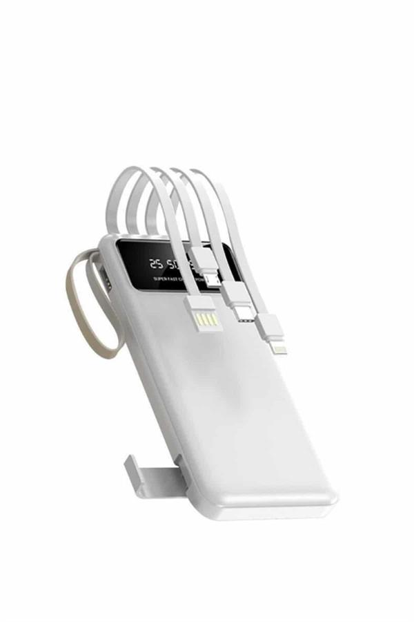 Powerbank Şarj Cihazı 4 Çıkışlı 20.000 MAH Powerbank Taşınabilir Çoklu Giriş