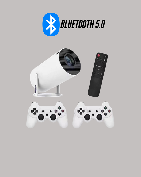 TÇift Kollu Tasarımlı Kablosuz Projeksiyon – 4K, 10.000 Oyun ve Smart App Desteği