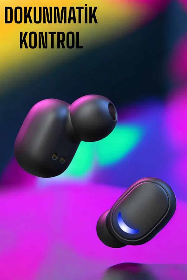 Powerbank Özellikli Kablosuz Bluetooth Kulaklık RGB Işıklı