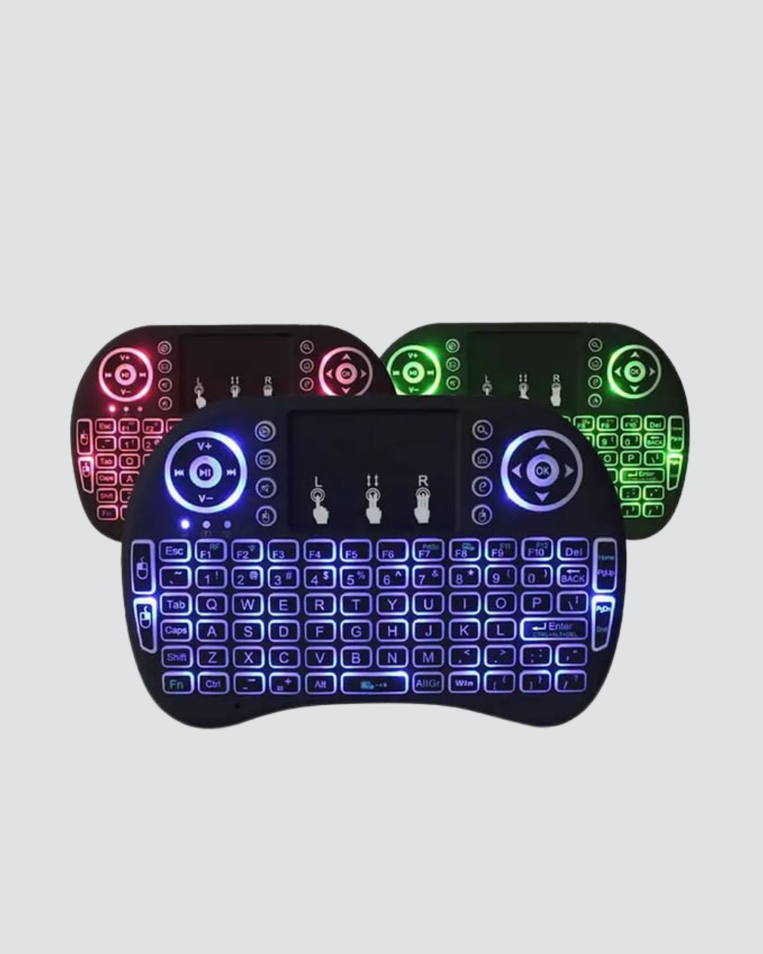 LED Işıklı Q Klavye – Touchpad, Numerik Tuş Takımı ve Multimedya Kısayolları